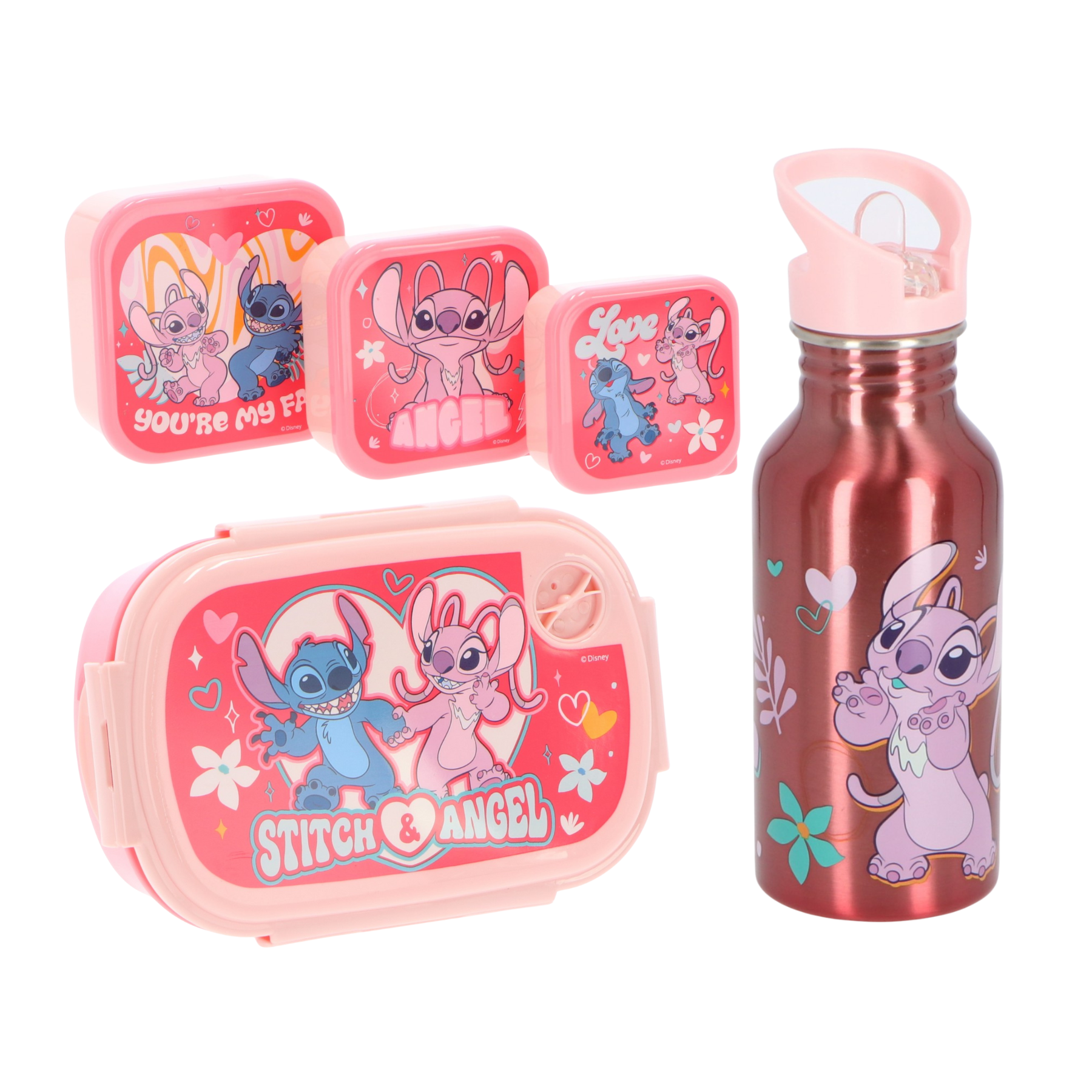 Stitch 5-delige Lunchset - Roze