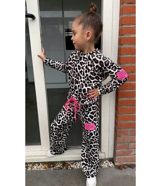 Draakjes en Boefjes VELVET | Perfect Outfit - Jogging Set Leopard