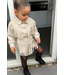 Fringe Jacket Set  - Beige