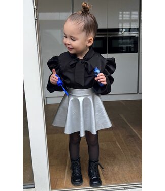 Draakjes en Boefjes Leatherlook rokje - Zilver