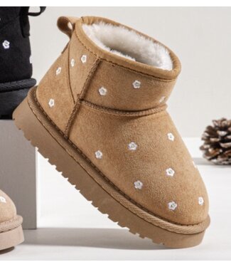 Flower boots - Camel (Verzenddatum 7 nov)