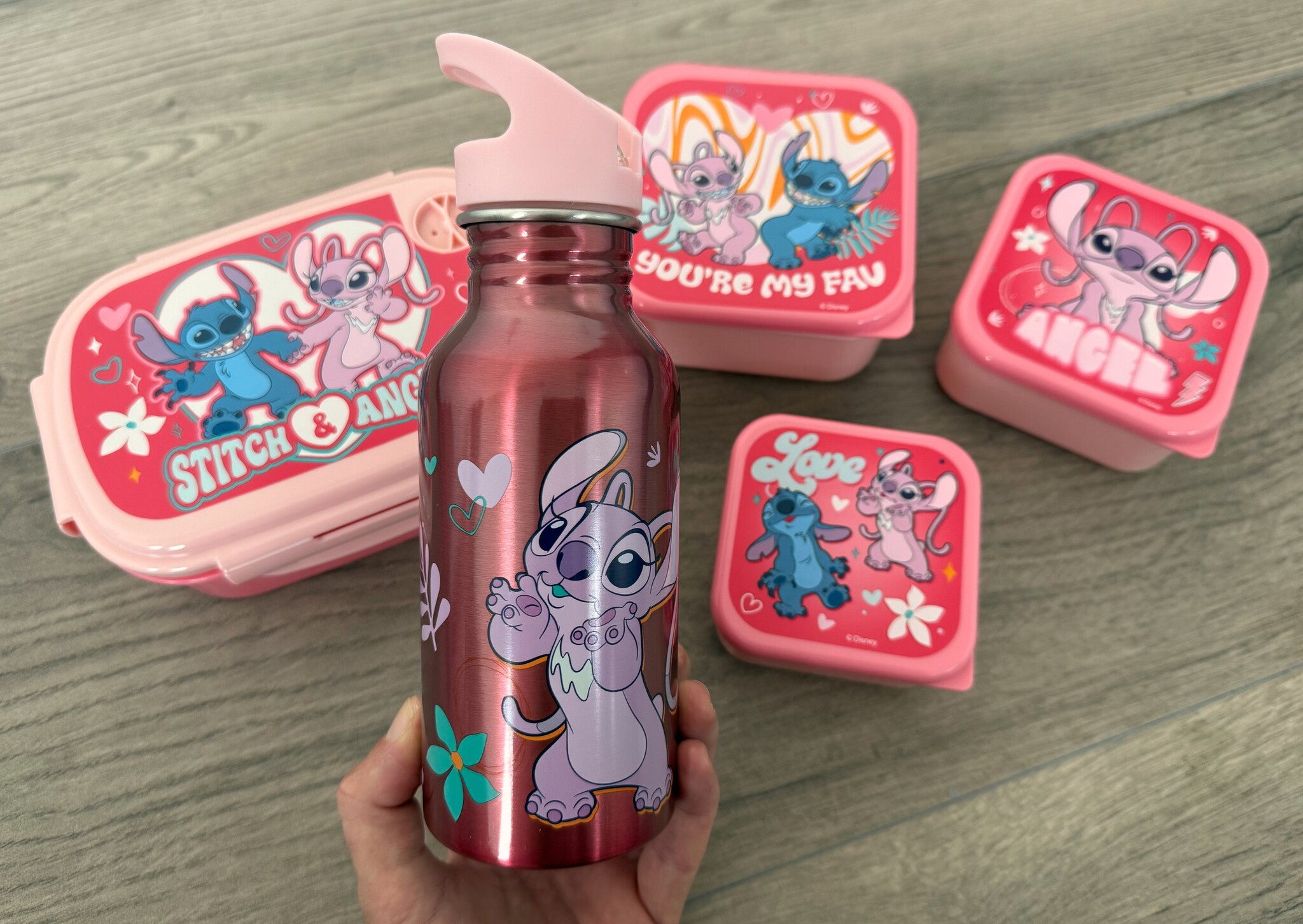 Stitch 5-delige Lunchset - Roze