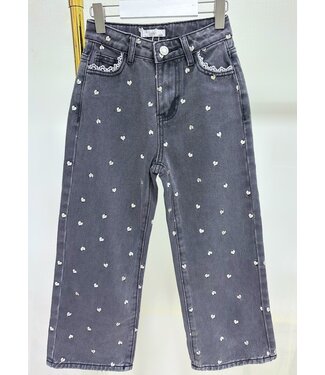 Denim Jeans Grijs - Hearts