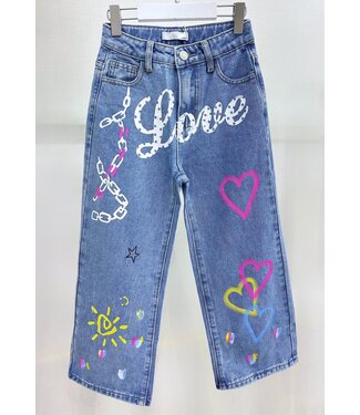 Denim Jeans Blauw - Colour LOVE  (Verzenddatum 10 nov)