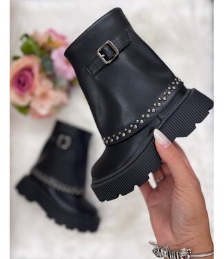 Studded Boots  - Zwart