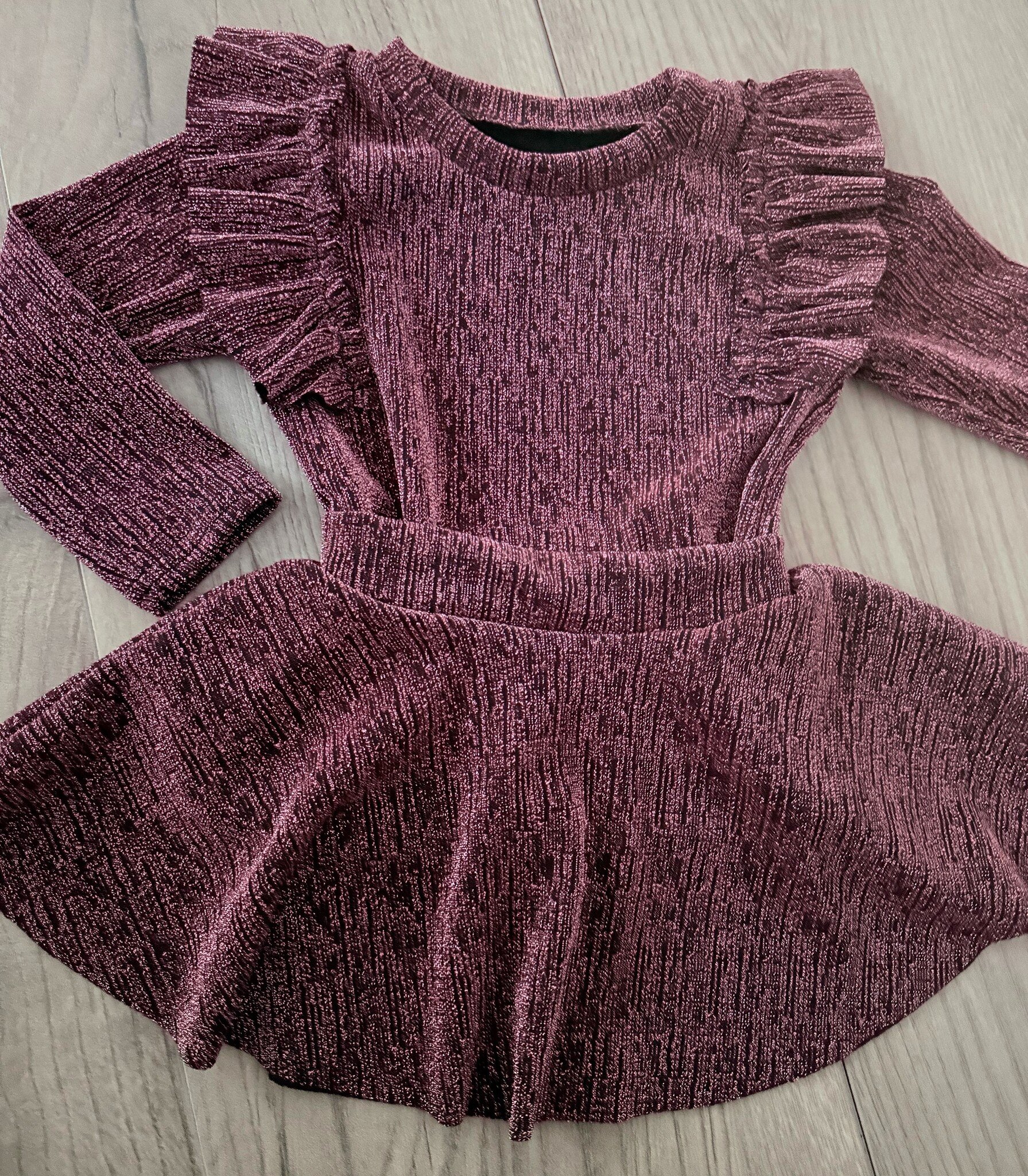 Sparkle frou frou longsleeve - Roze •