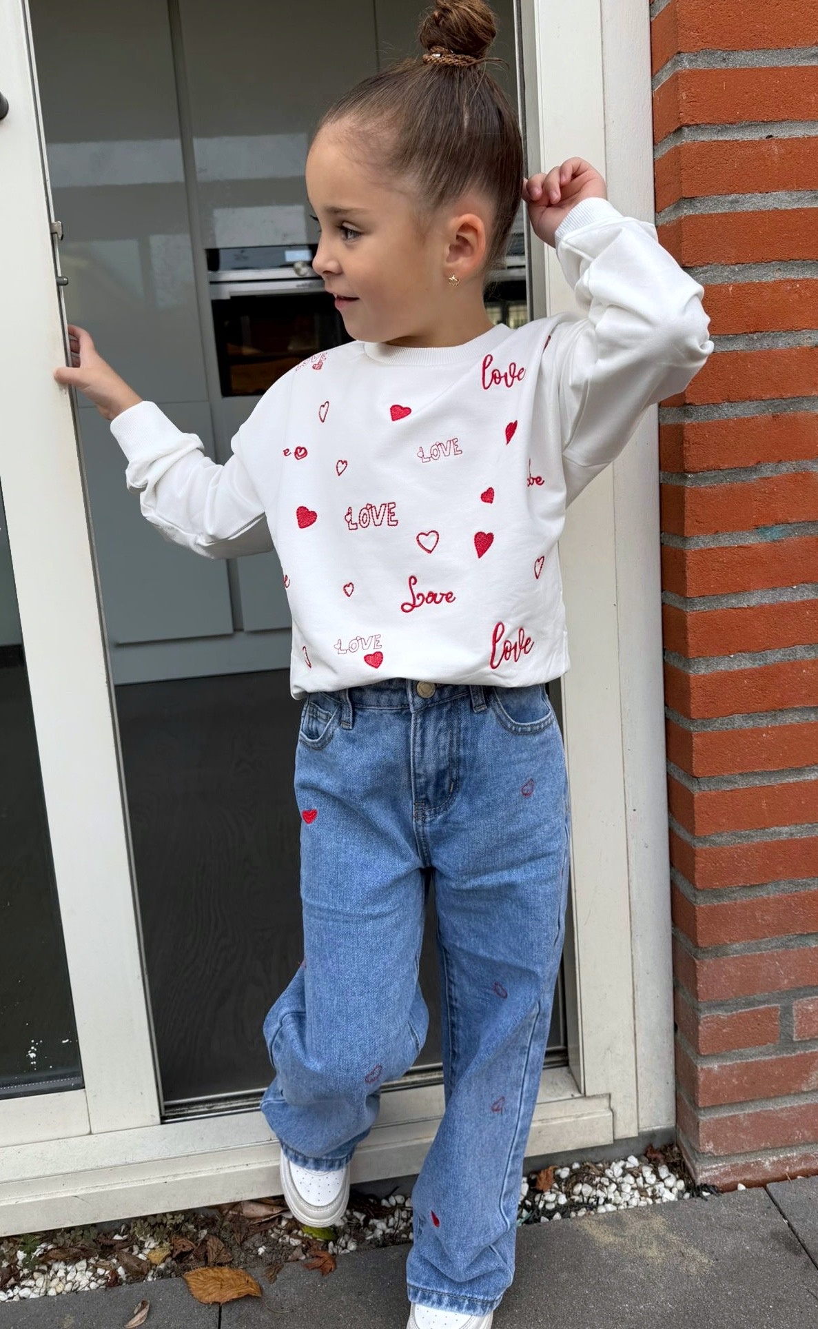 Denim Jeans Blauw - Little Hearts