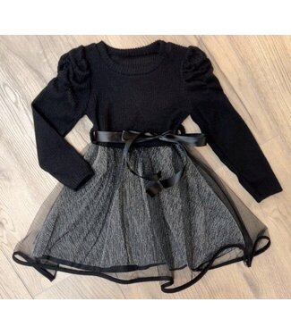 Draakjes en Boefjes Sparkle & Shine Dress - Zwart