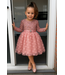 Glitter Vlinder Jurkje Met Riem - Roze