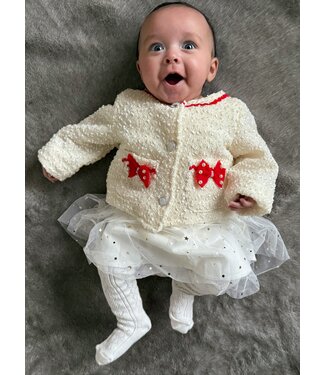Star Dress & Jacket - Wit/Rood