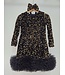 Big glitter dress (Met haarband) - Zwart