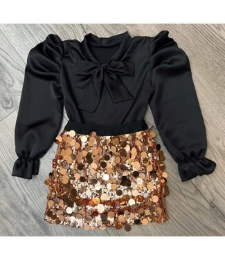 Pailletten Rokje - Goud