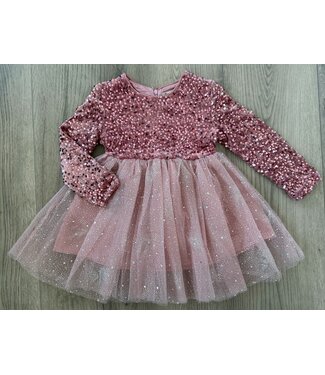 Glitter Tule Jurkje - Roze