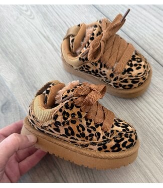 Furry Sneakers - Leopard (Verzenddatum 24 nov)