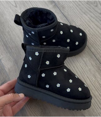 Flower boots - Zwart (Verzenddatum 6 jan)