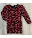 Glitter Velvet hartjes jurk - Rood •