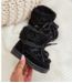 Teddy warm boots -  Zwart