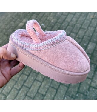 Furry Cozy Sliders - Roze