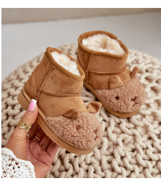 Cute bear boots - Camel (Unisex)