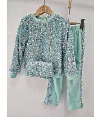 Glitter Comfy Set - Turqouise