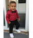 Boys Christmas Set (Met vlinderdas) - Bordeaux