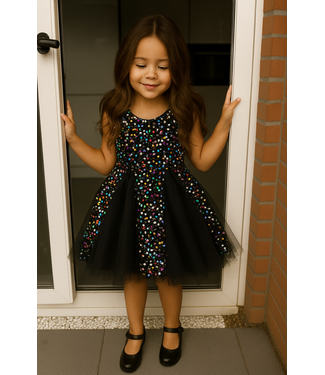 Glitter Jurkje - Zwart
