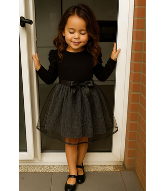 Draakjes en Boefjes Sparkle & Shine Dress - Zwart