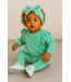 Draakjes en Boefjes Velvet ruffle set met haarband - Mint