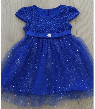 Sparkle & Glitter Dress - Blauw