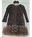 Big glitter dress (Met haarband) - Marron