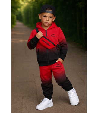 Icon Joggingset met tasje - Rood