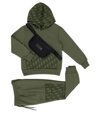 Icon Joggingset met tasje - Khaki