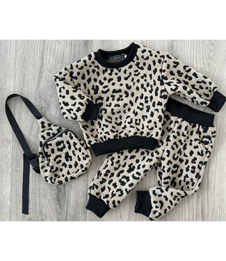 Leopard Set - Beige (Met Tasje)