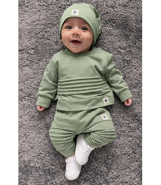 Draakjes en Boefjes Basic Biker Set (Met Mutsje) - Khaki