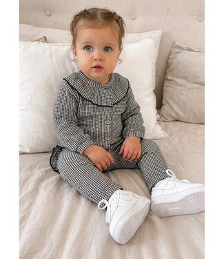 Dirkje  Blouse met grote kraag & broekje