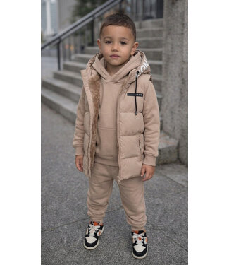 Icon Gevoerde Bodywarmer - Beige (Verzenddatum 6 jan)