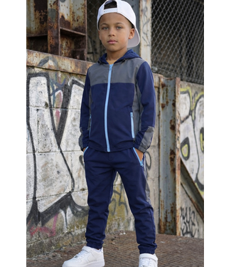 Joggingset - Navy/Grijs