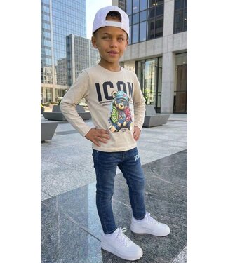 Icon Jeans & Longsleeve Beige