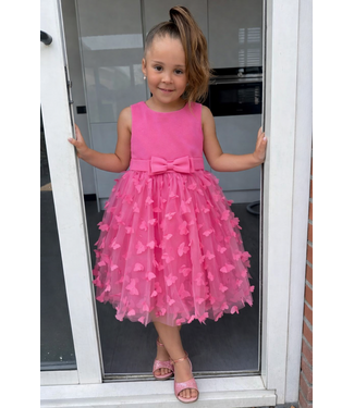 Vlinder jurk - Fuchsia