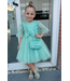 Jurk met grote strik - Mint