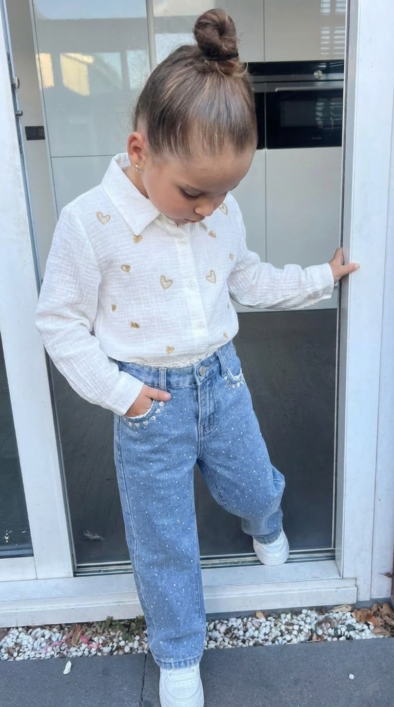 Hartjes Blouse - Wit