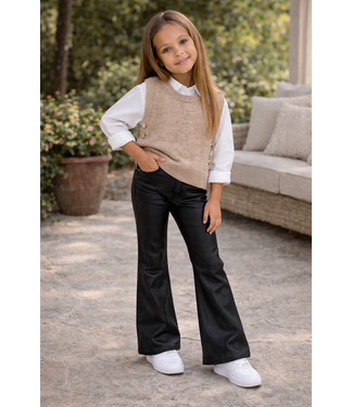 Leatherlook Flared Broek