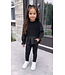 Gebreide Spencer Blouse - Zwart