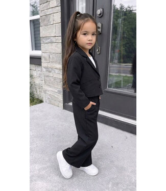 Blazer Flared Set - Zwart