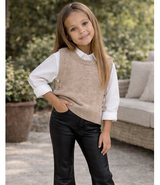 Gebreide Spencer  - Dk. Beige