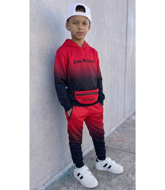Icon Joggingset met tasje - Rood