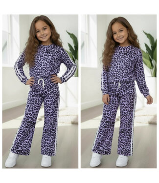 Leopard Joggingset - Paars