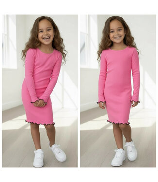 Rib Dress - Fuschia
