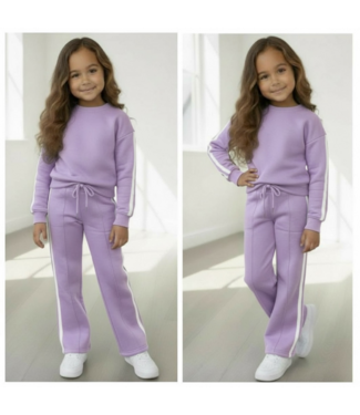 Stripe it up - Joggingset Lila