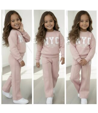 NYC - Joggingset Licht Roze